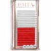 Easy Fanning Silk White and Red Eyelashes