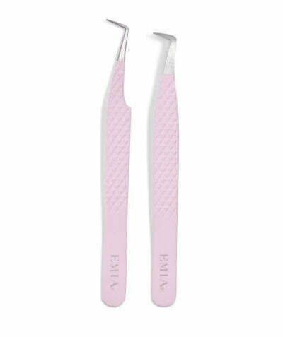 90 Degree Pastel Pink Tweezers